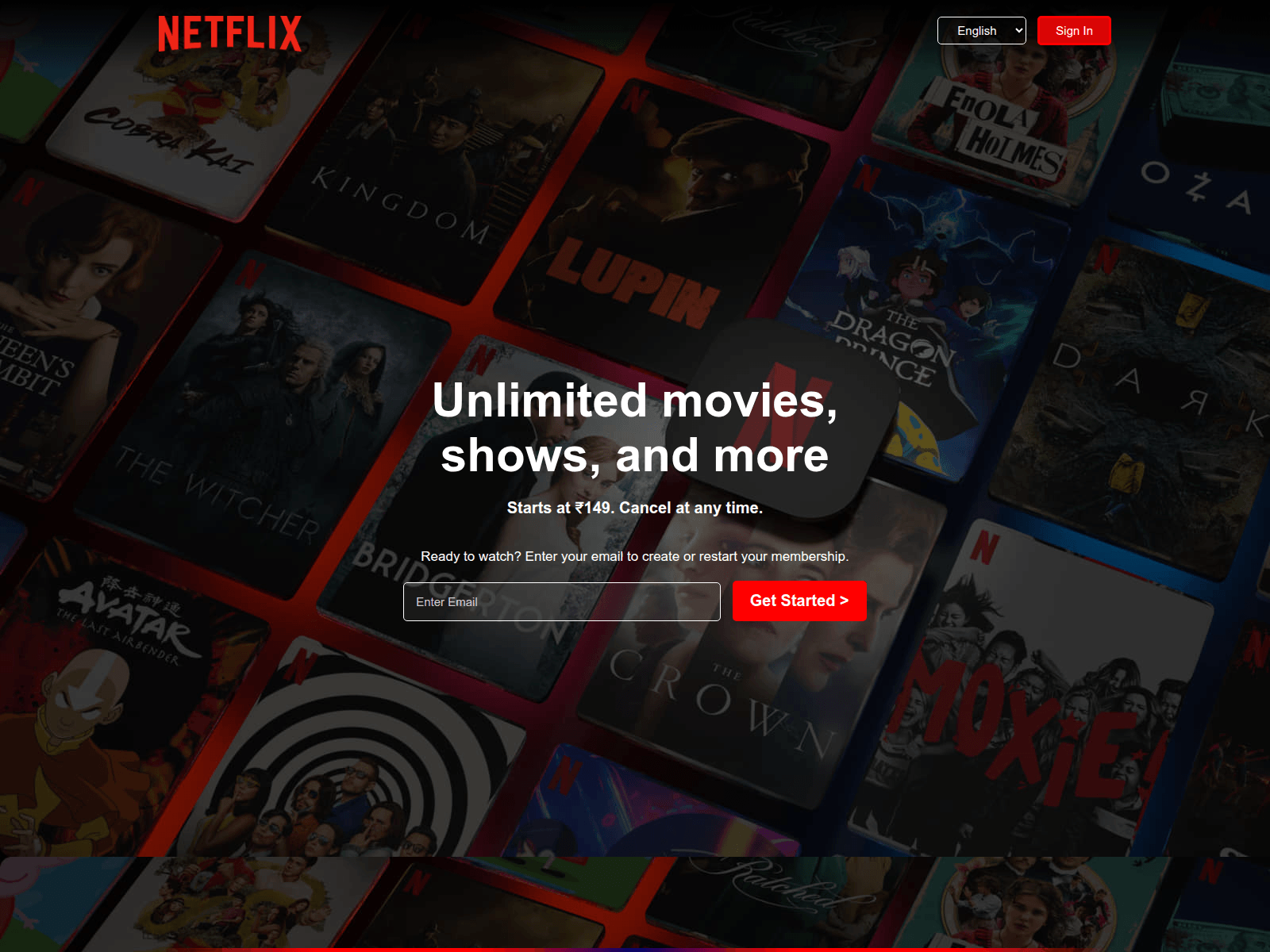 Screenshot of netfliclonebyrohit.netlify.app