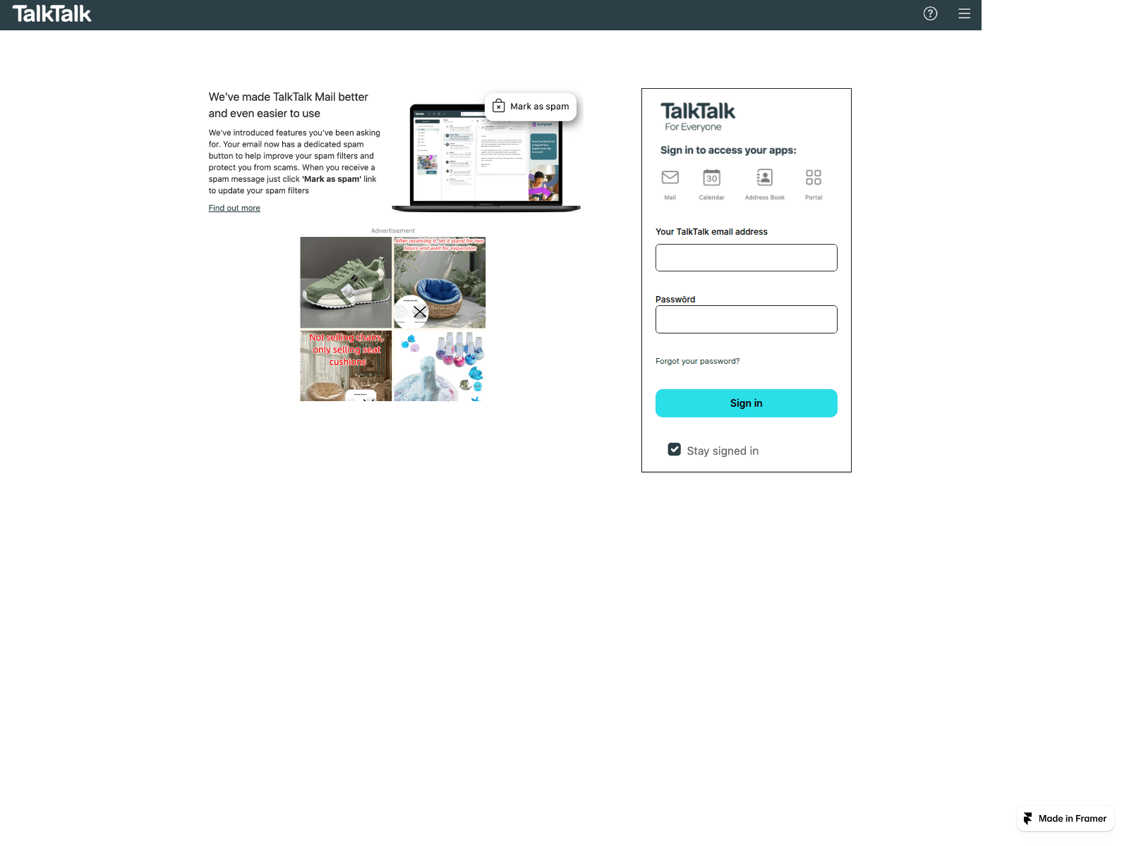 Screenshot of peaceful-copy-420603.framer.app