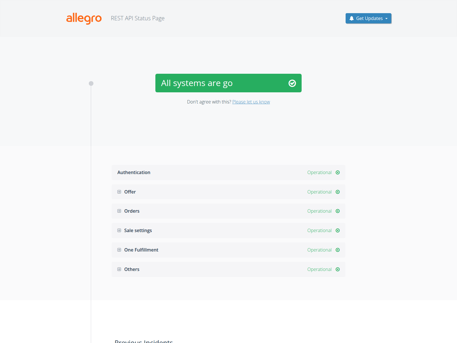 Screenshot of api.allegrostatus.pl