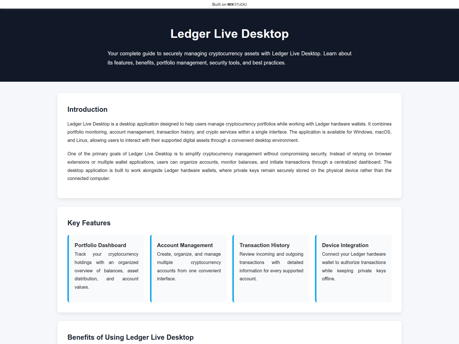 Screenshot of download-livedesktop.wixstudio.com