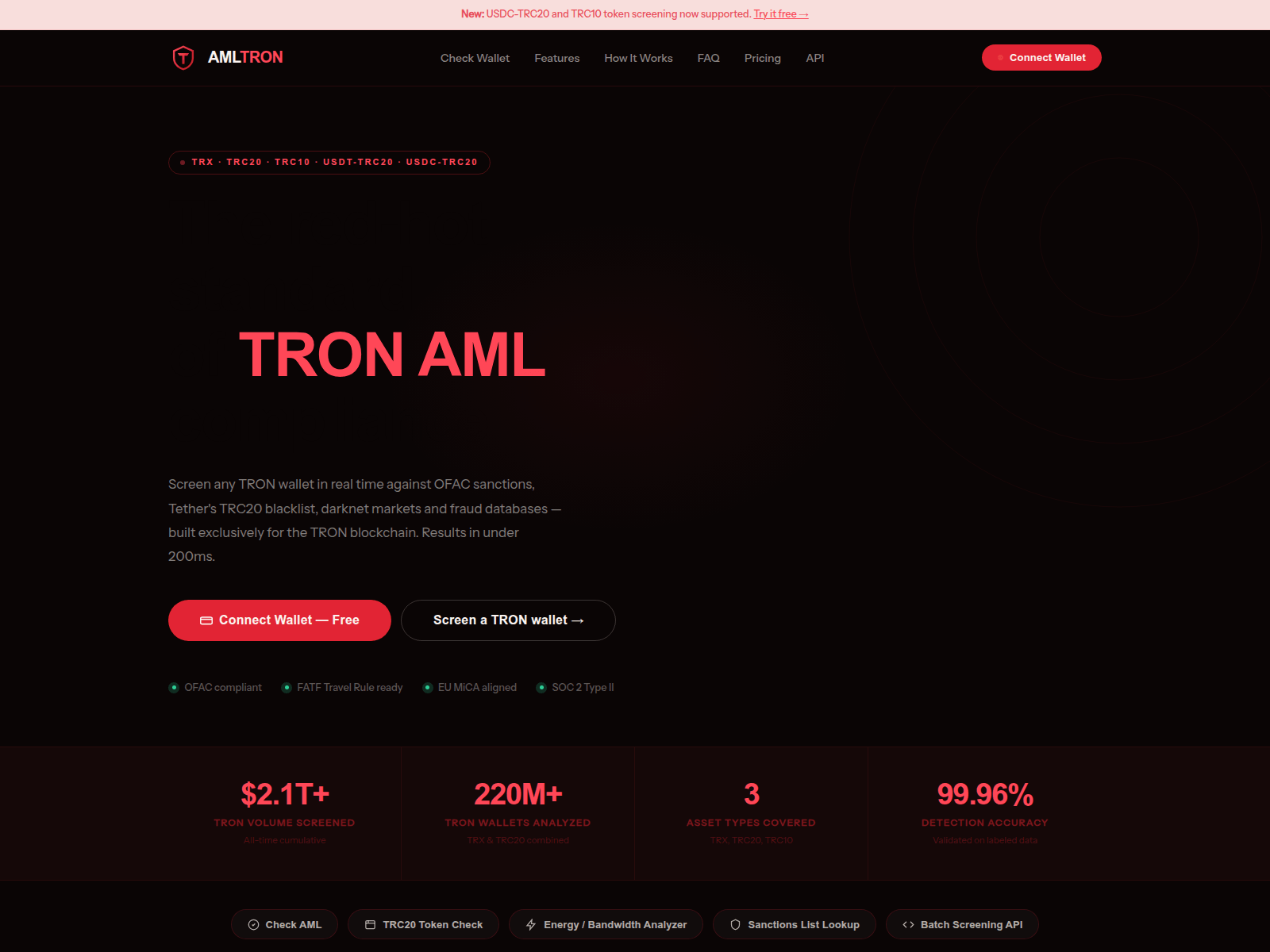 Screenshot of amltron.com