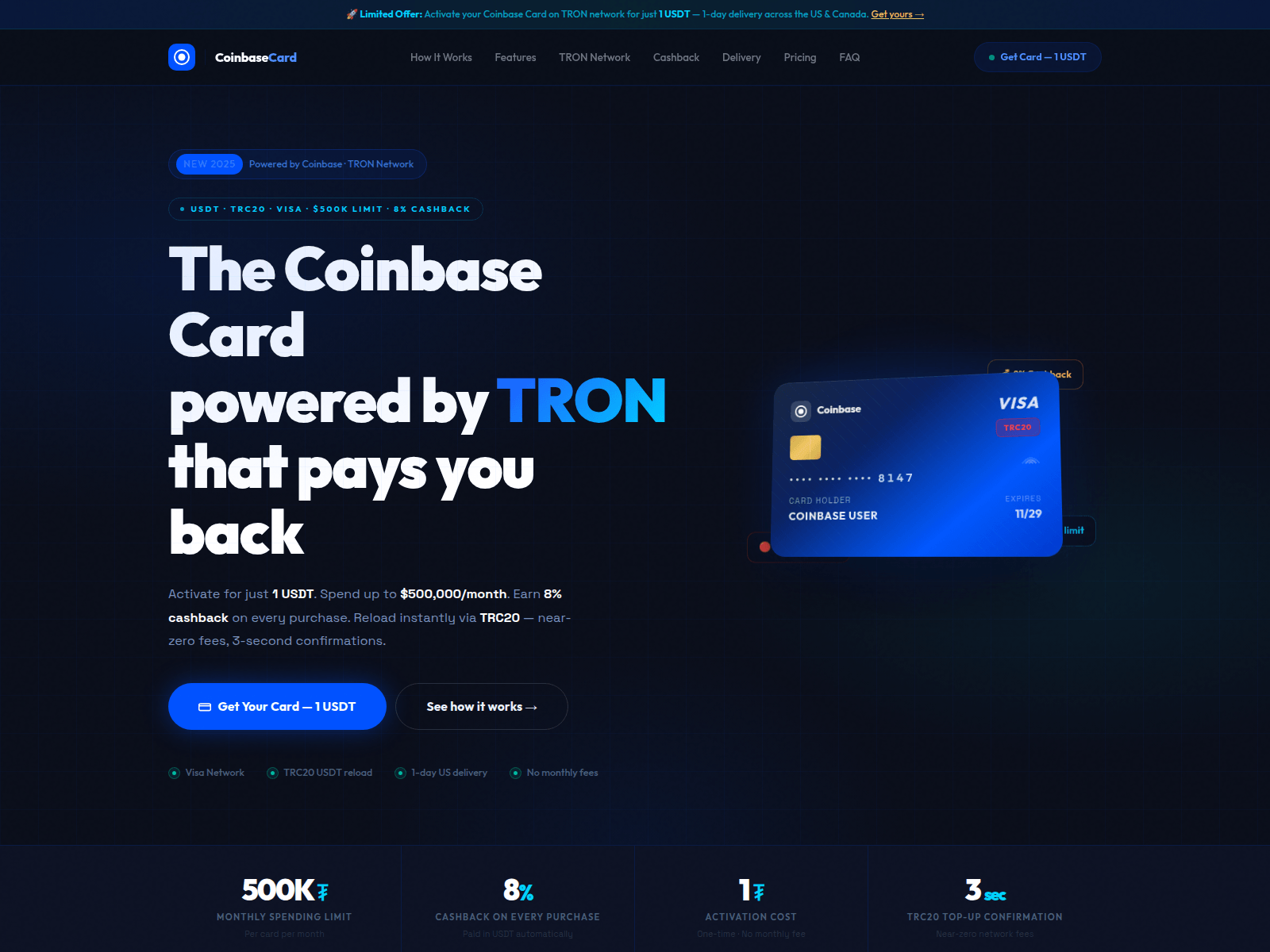 Screenshot of coinbase-card.vip