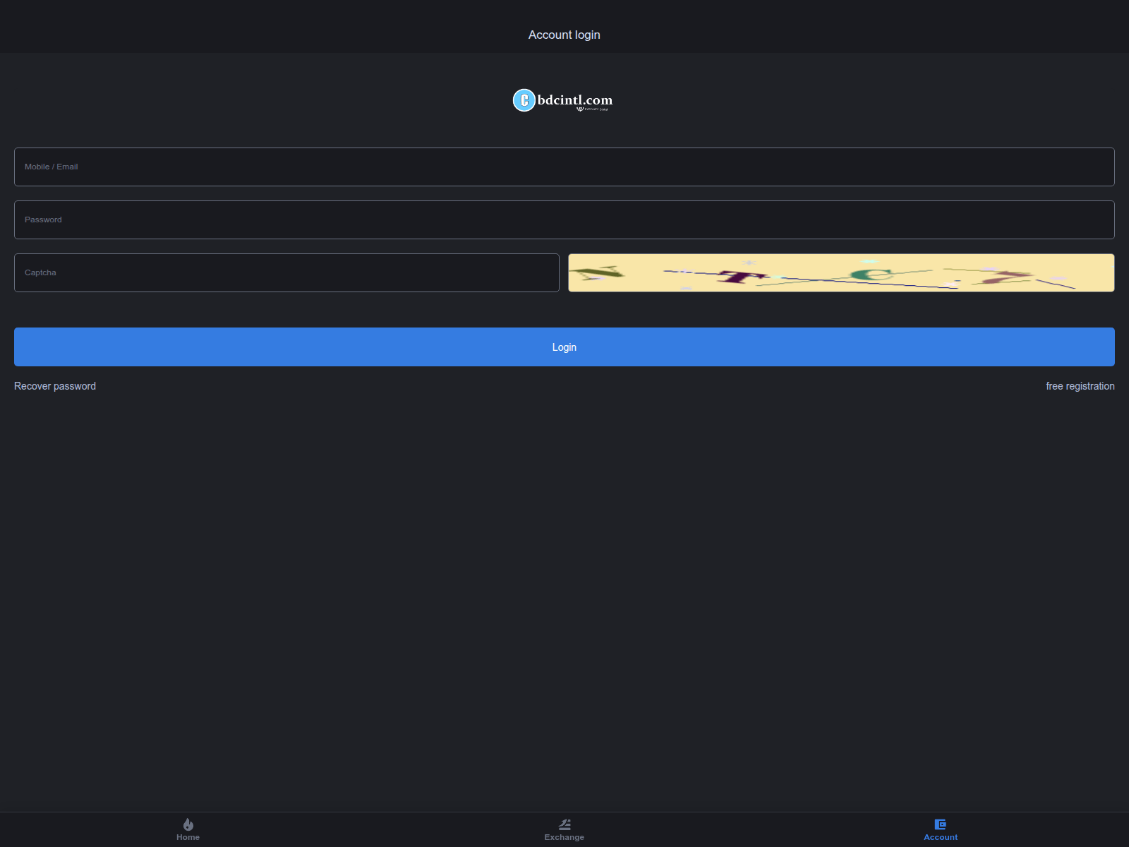 Screenshot of cbdcintl.com