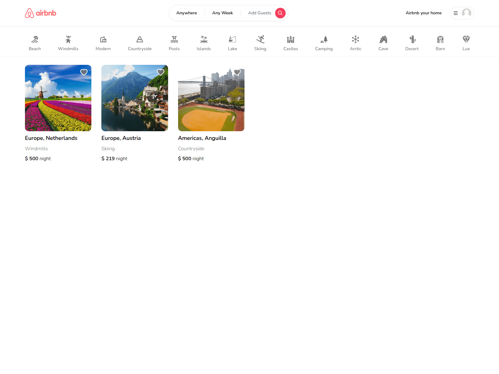 Screenshot von next13-rentbnb-clone.vercel.app