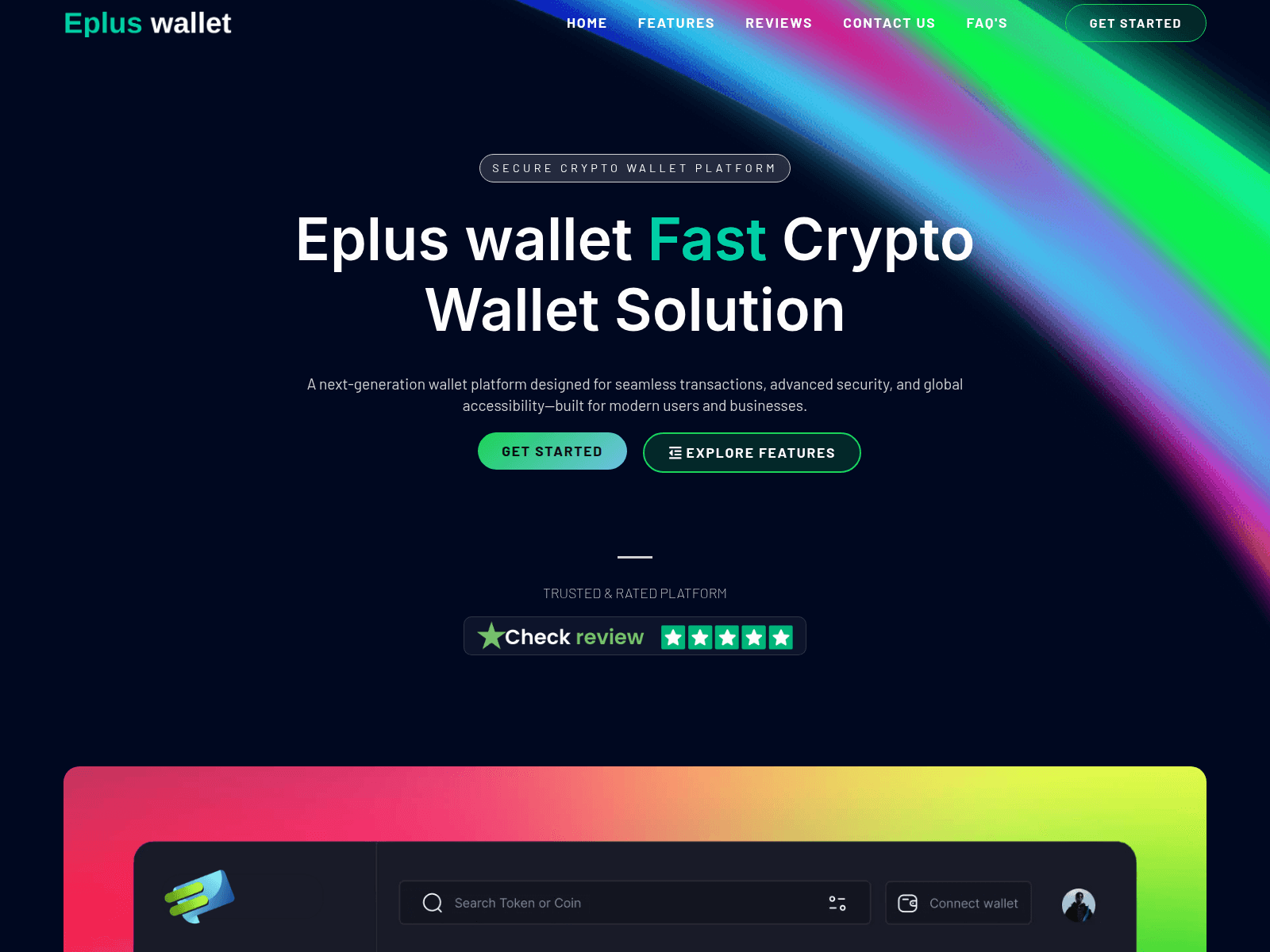 Screenshot of epluswallet.com