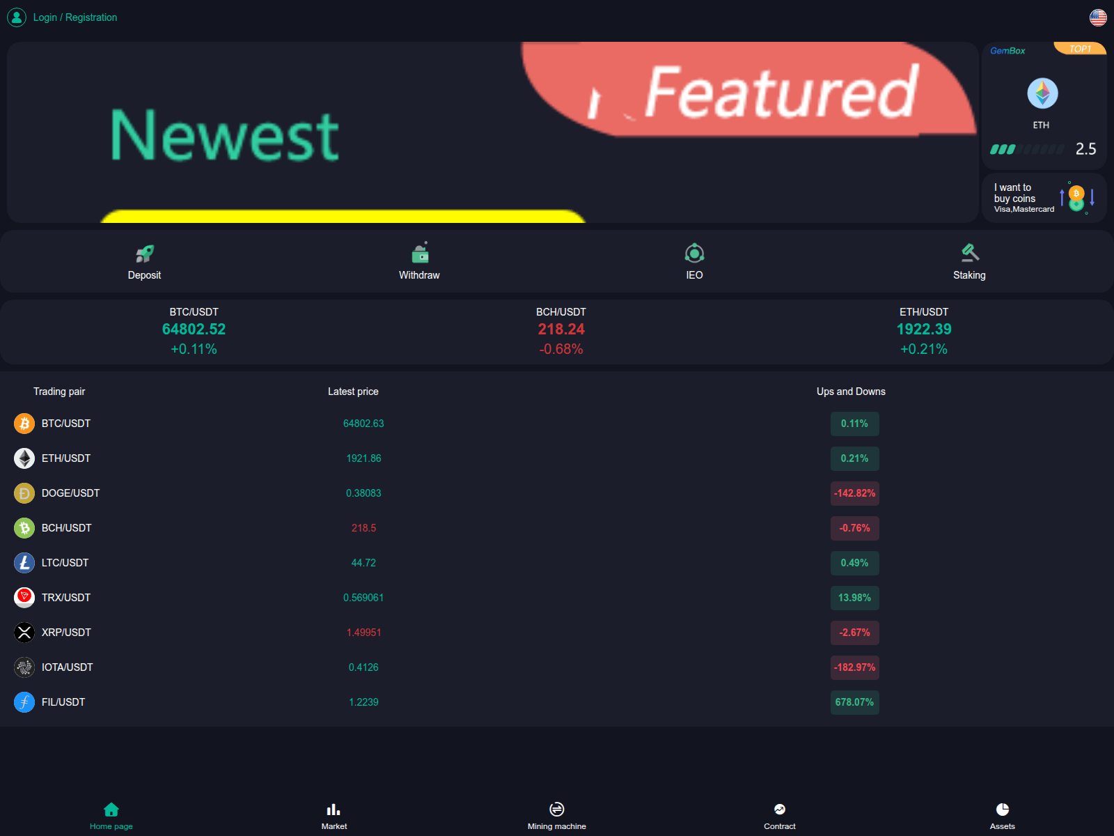 Screenshot of blockledger.top