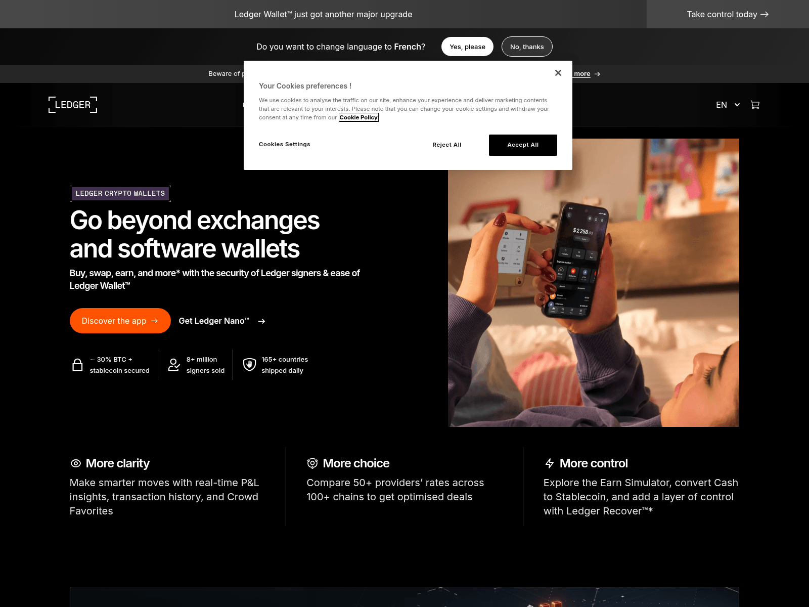 Screenshot of safeurl-leedger.com