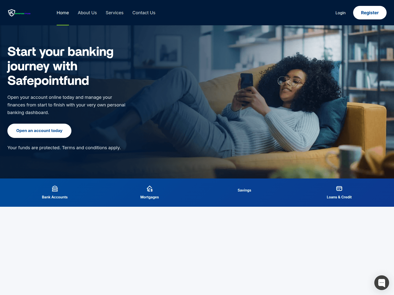 Screenshot of safepointfund.com