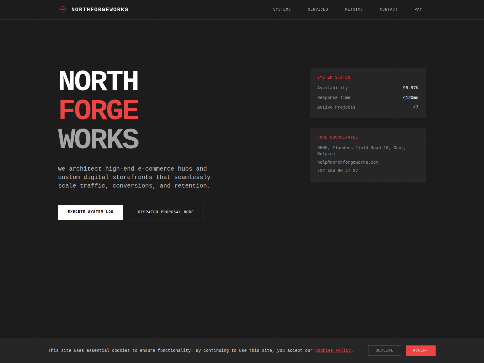 Screenshot of northforgeworks.com