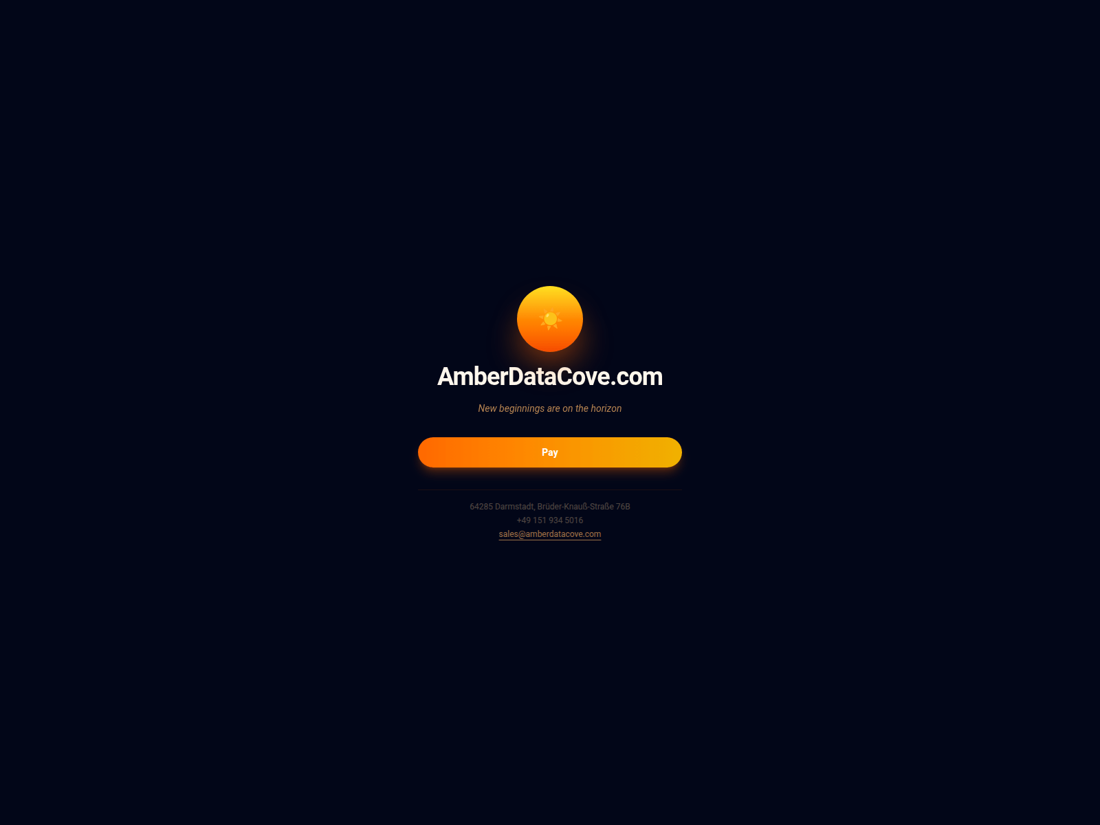 Screenshot of amberdatacove.com