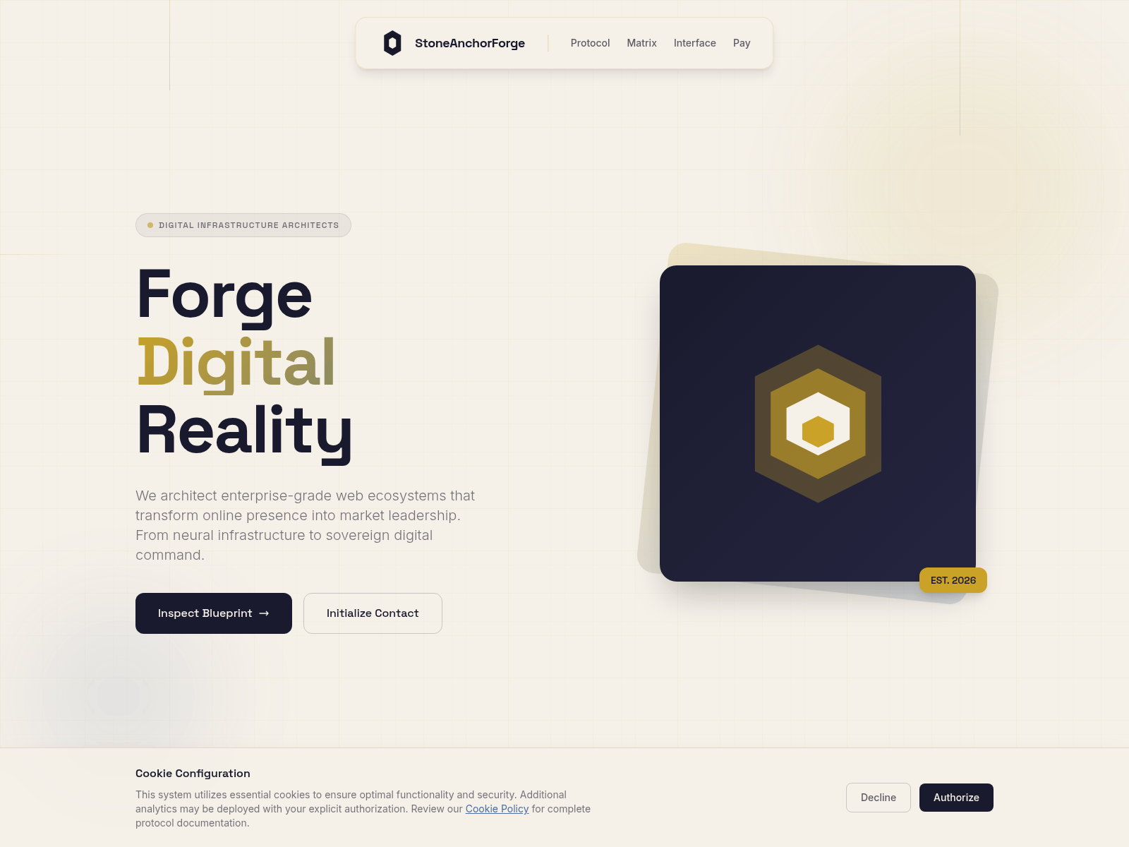 Screenshot of stoneanchorforge.com