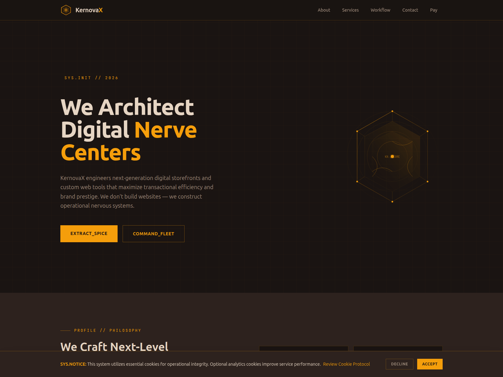 Screenshot of kernovax.com