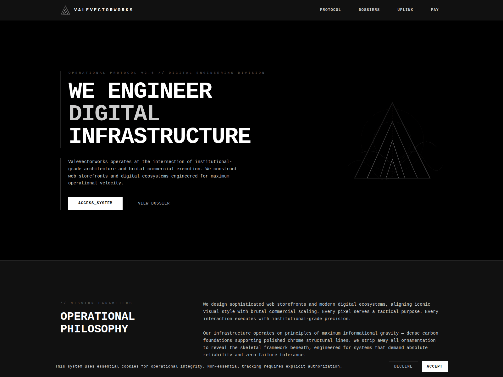 Screenshot of valevectorworks.com