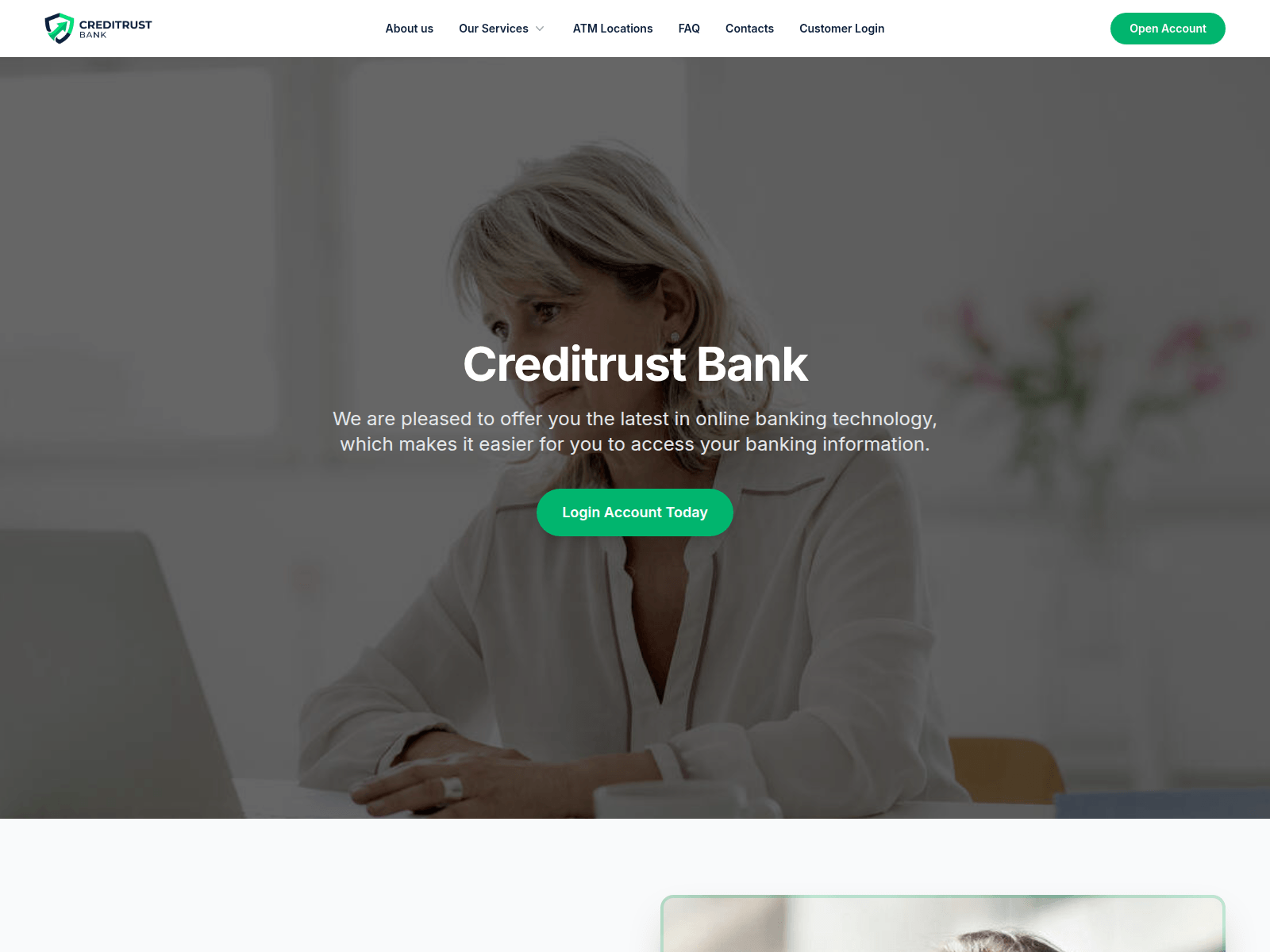 Screenshot of thecreditrust.com
