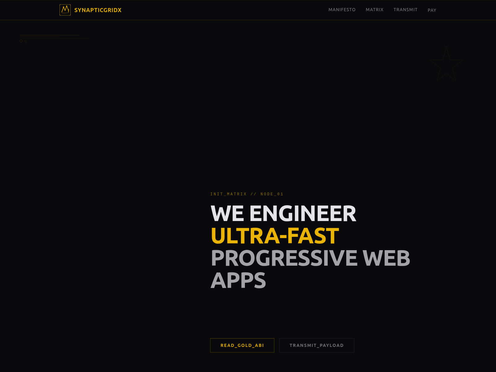 Screenshot of synapticgridx.com