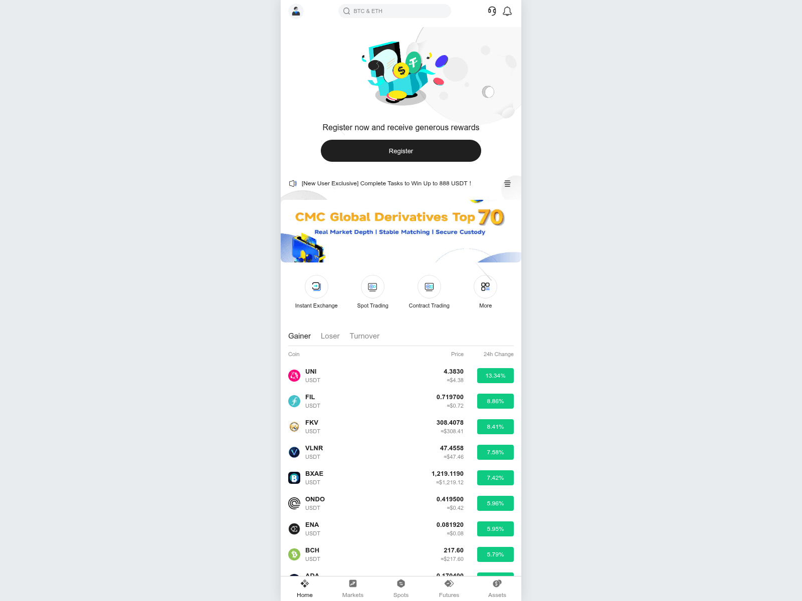 Screenshot of kronex.date