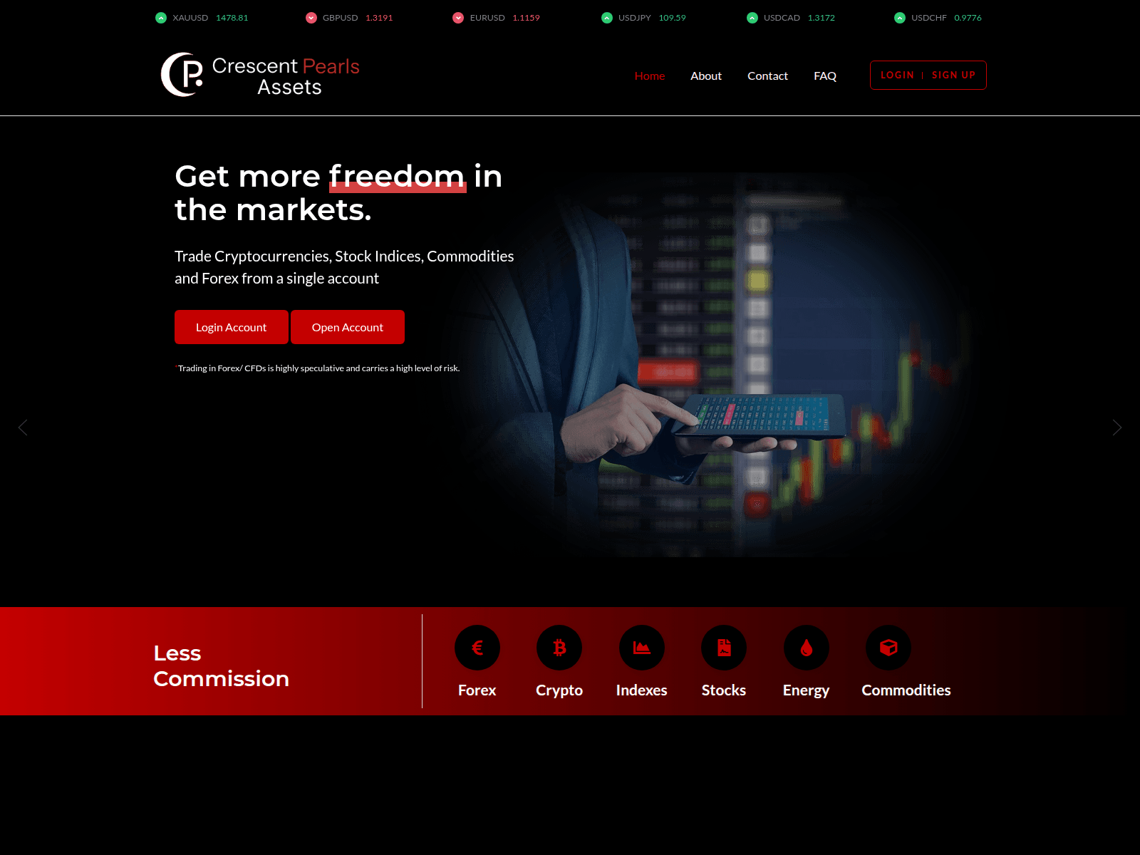 Screenshot von crescentpearlsasset.online