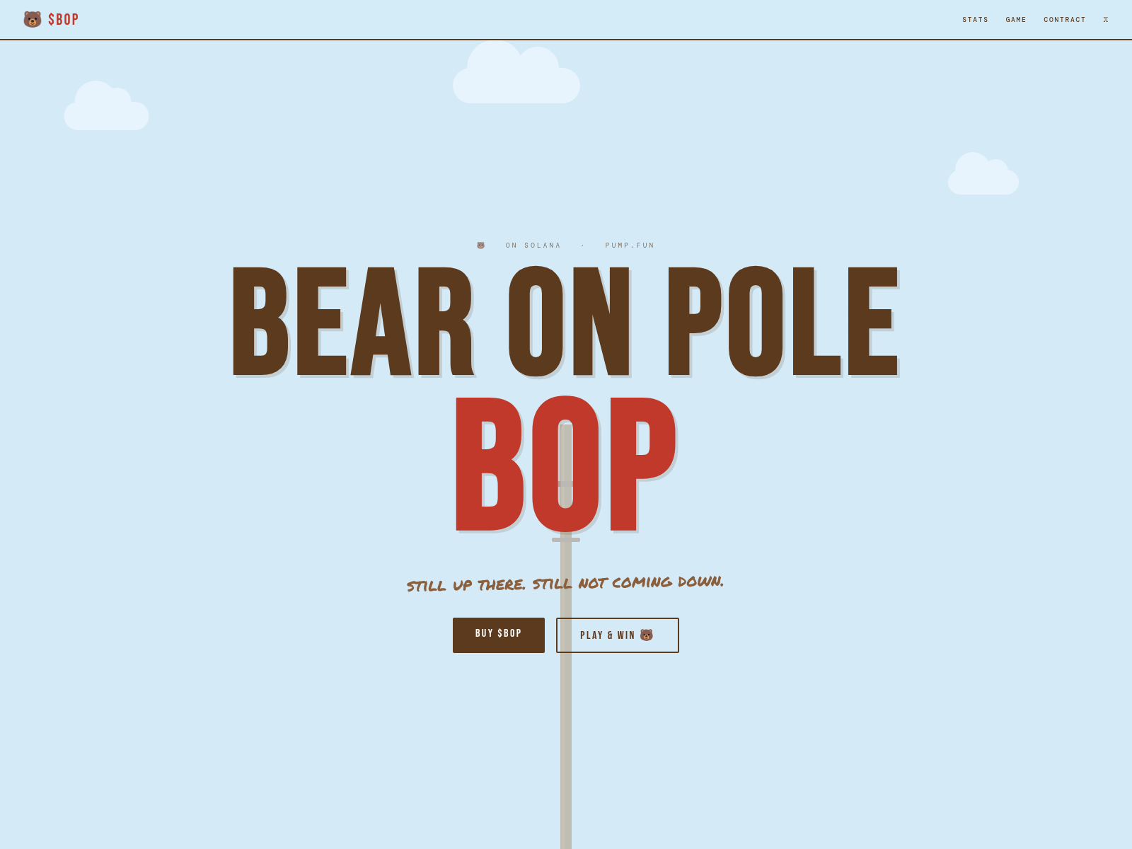 Screenshot of bearonpole.com