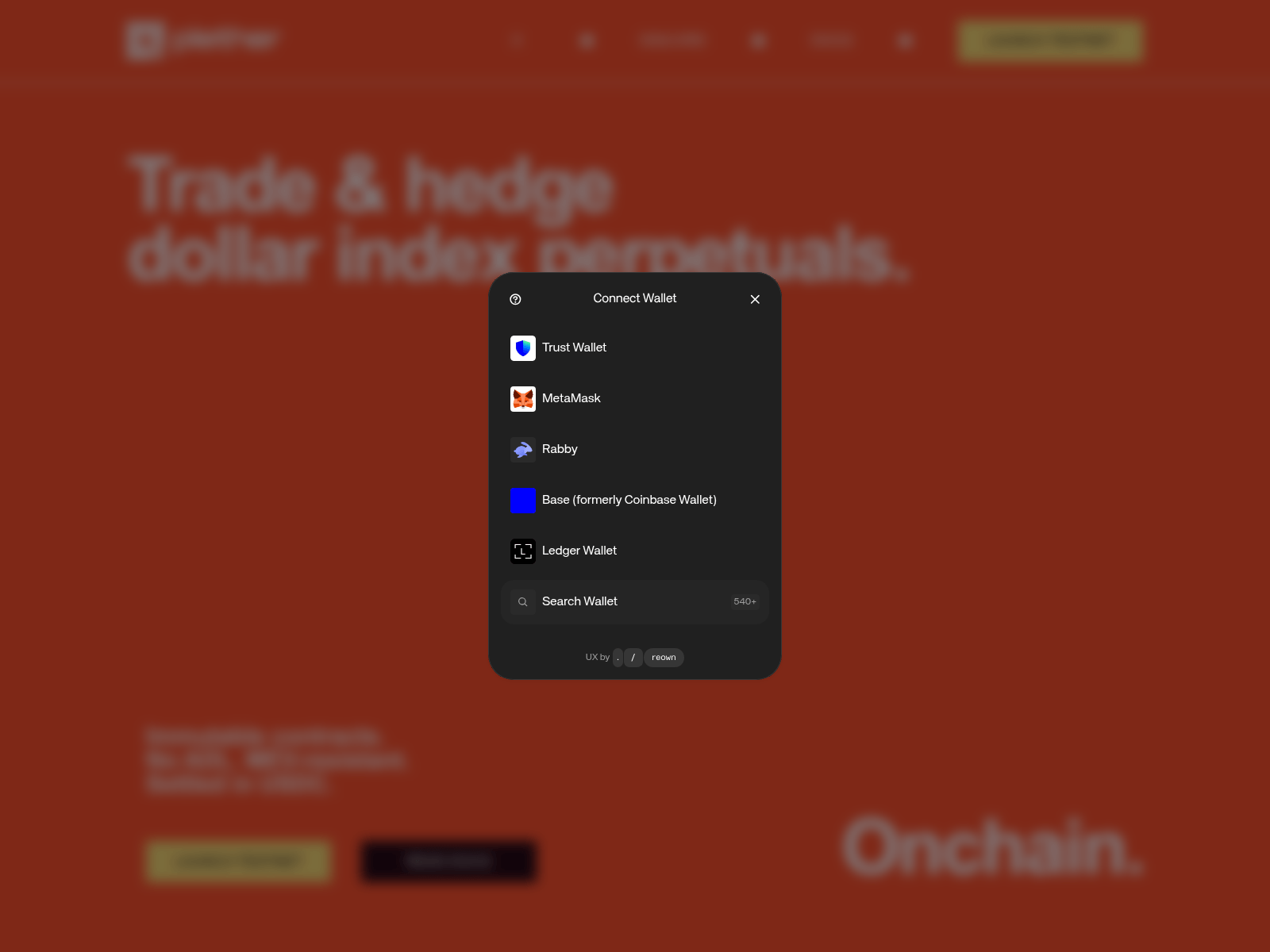 Screenshot of plether-testnet.web.app