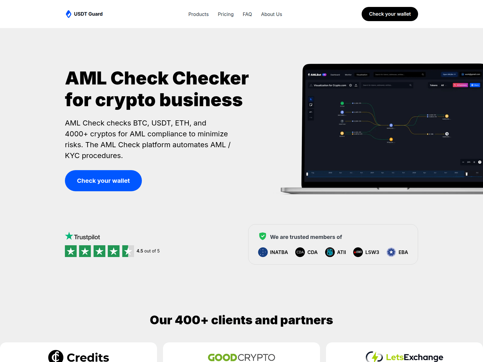 Screenshot of amlservice.click