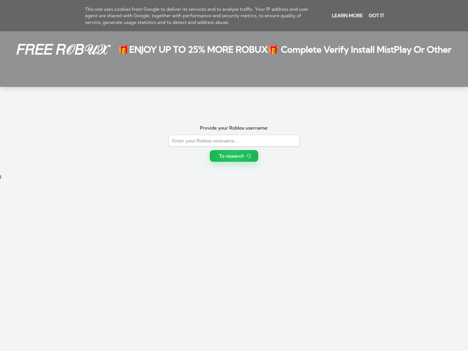 Screenshot of robux-skrip.blogspot.com