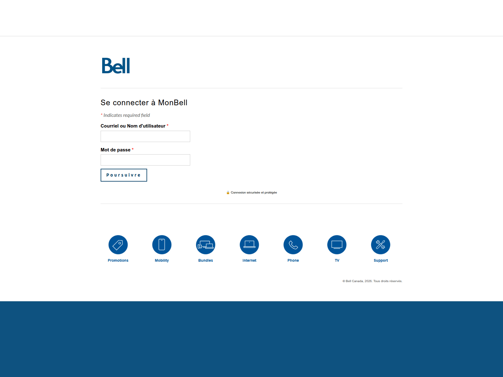 Screenshot of myonlinebellfacturation.weebly.com