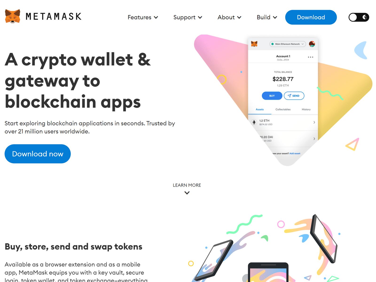 Screenshot of met-wemask-exten-sion.webflow.io