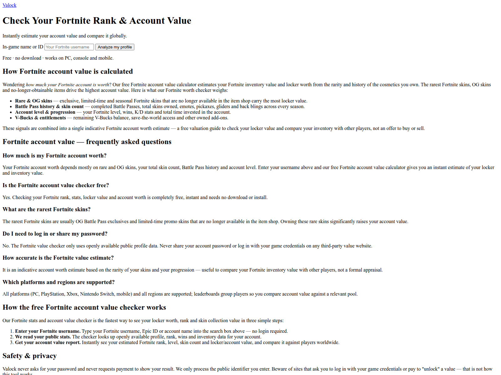 Screenshot of valock.top