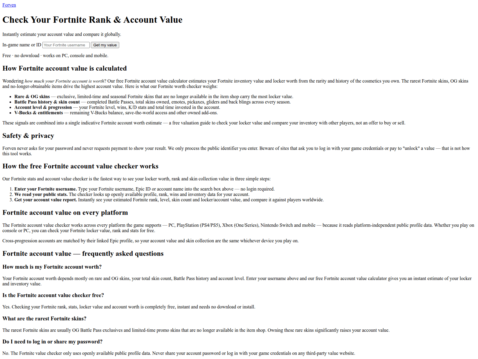 Screenshot of forven.pro