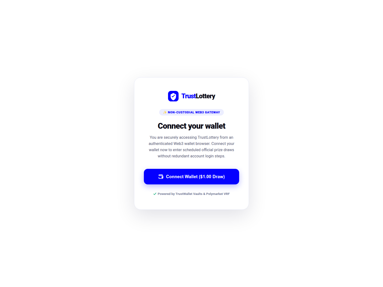 Screenshot of trustlottery.cfd