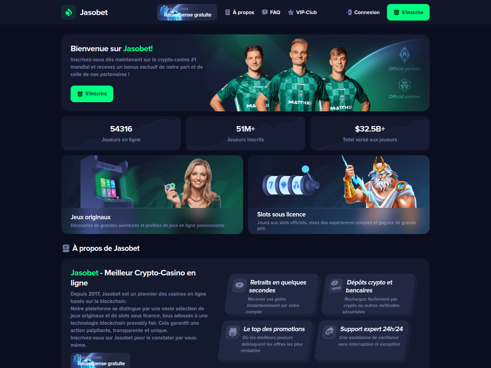 Screenshot of jasobet.com