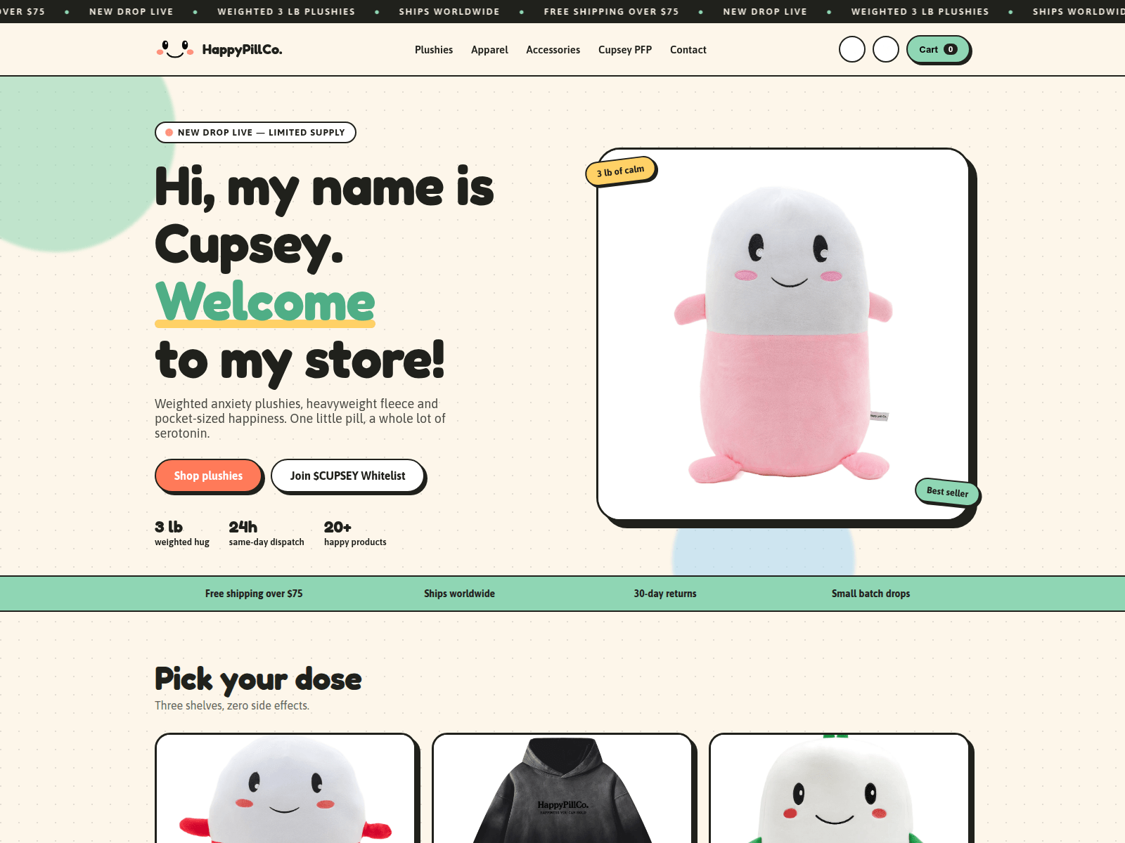 Screenshot of cupseyshop.xyz