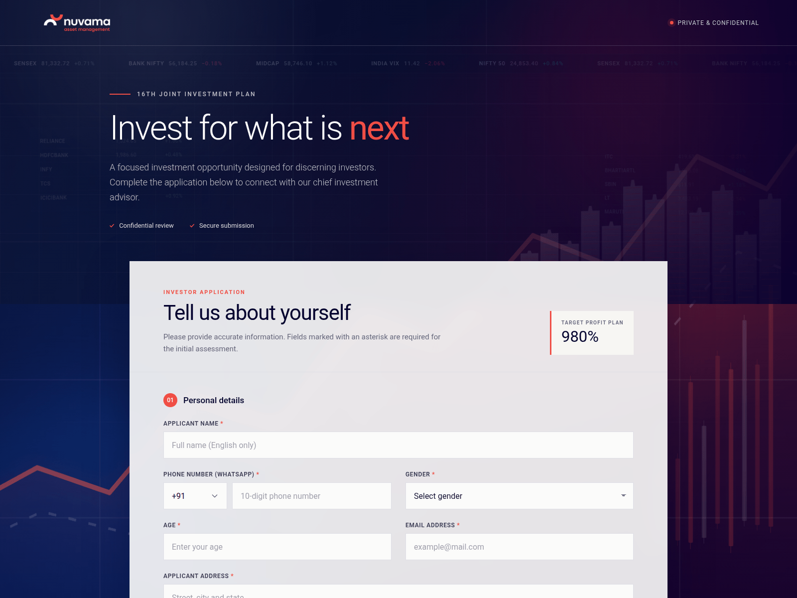 Screenshot of nam-hnw-form.com