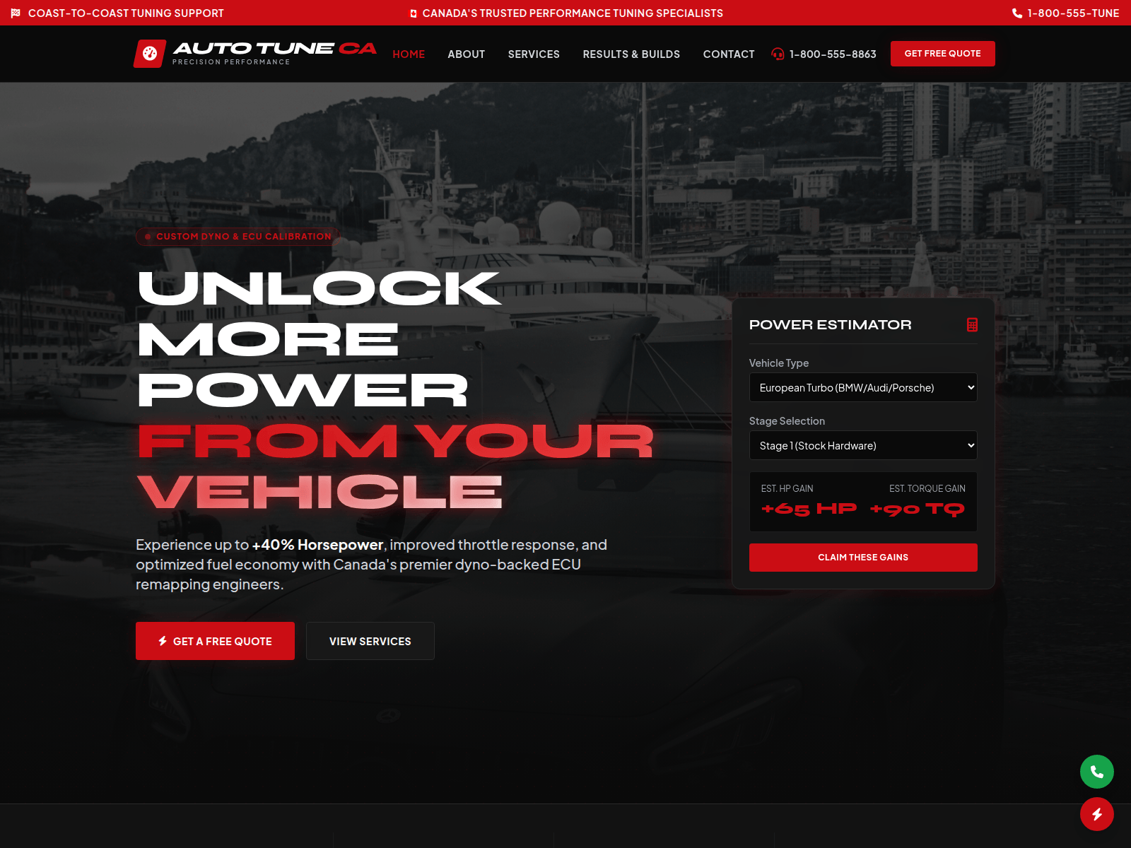 Screenshot of autotunecanada.com