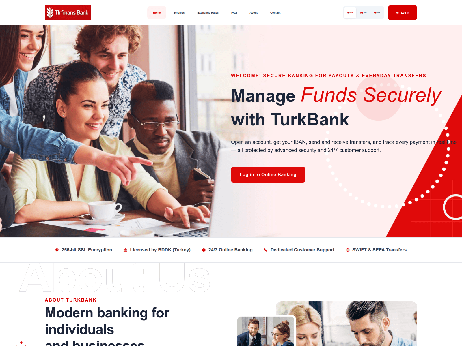Screenshot of tlr-finans.com