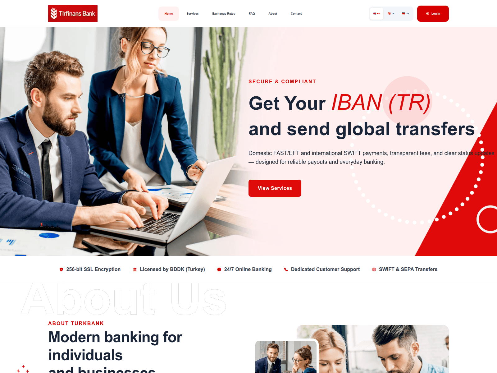 Screenshot of tlrfinance.com