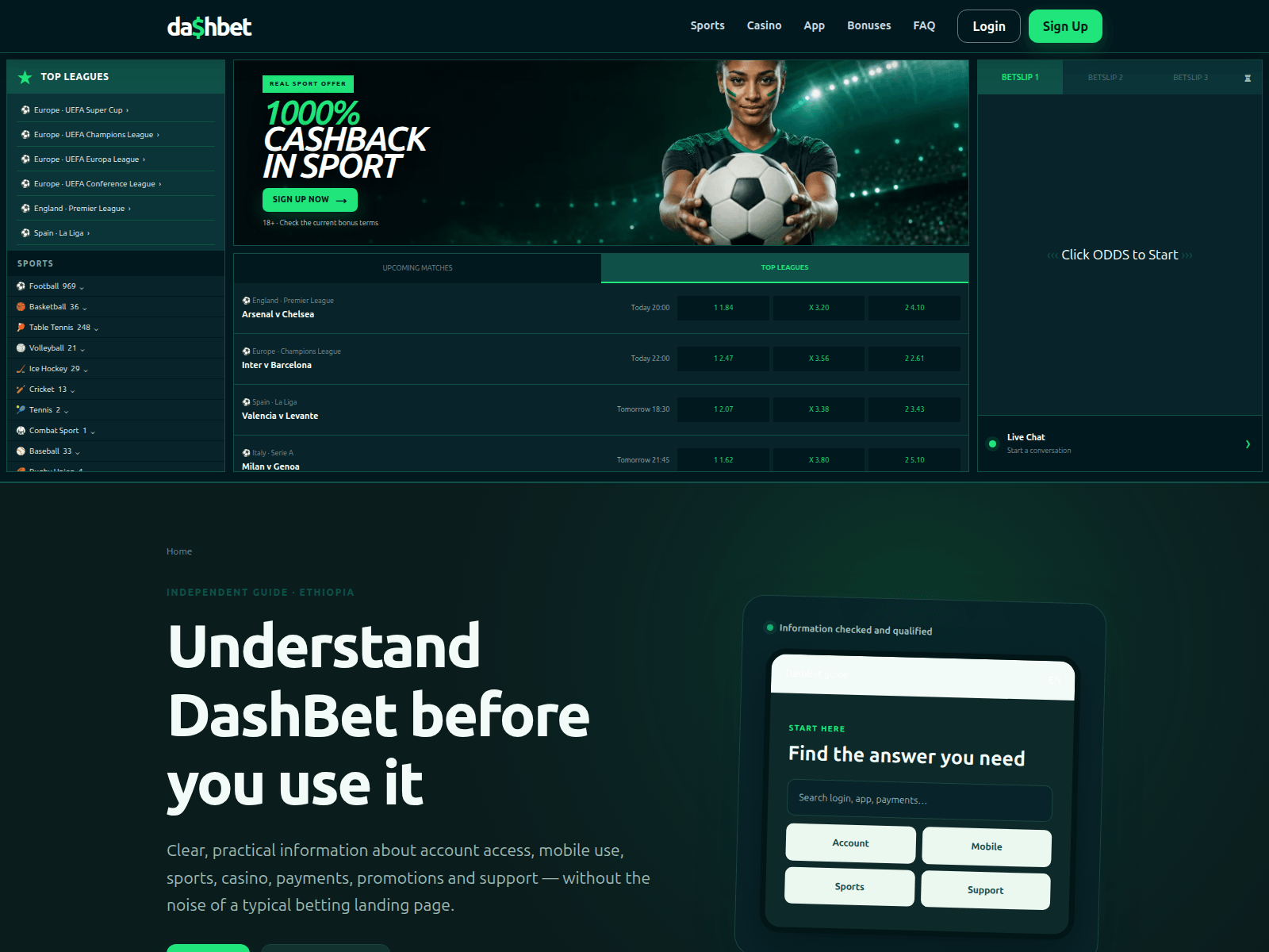 Screenshot of dashbetpro.com