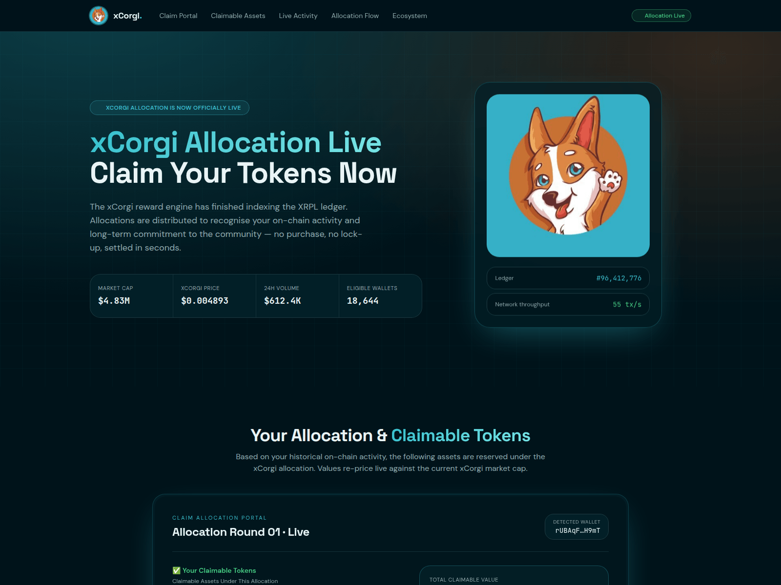 Screenshot of xcorgi.info