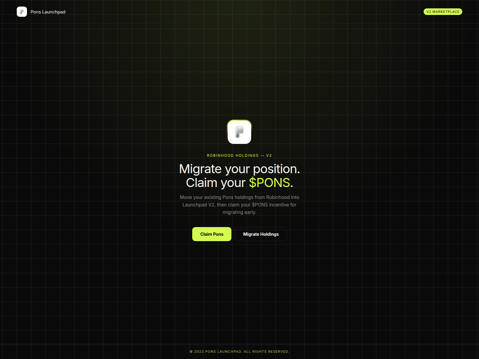 Screenshot of ponstoken.live