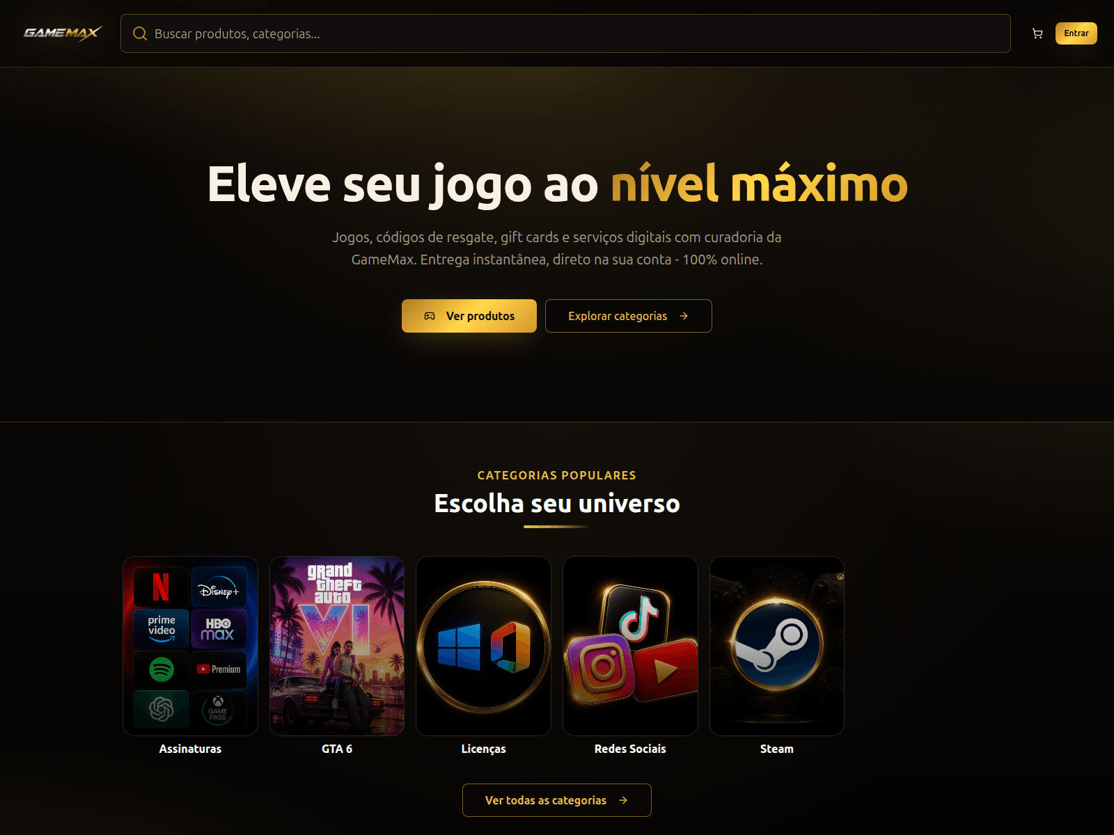 Screenshot of gamemaxbr.com