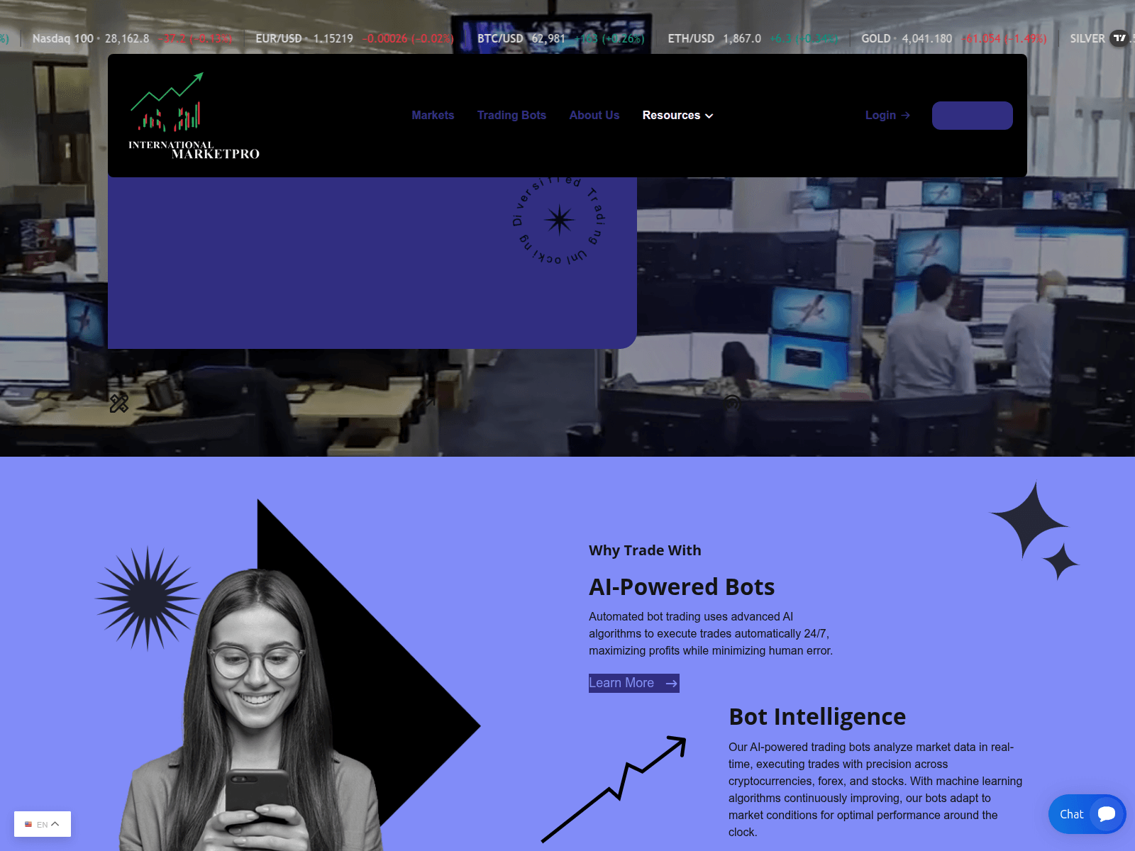 Captura de pantalla de internationalmarketpro.live