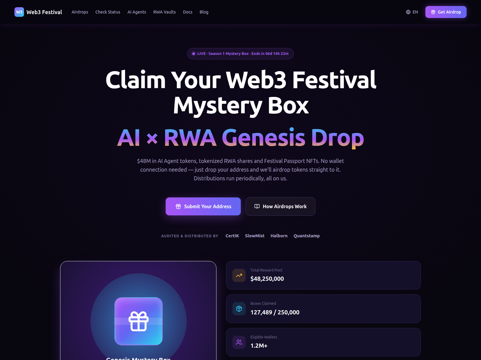 Screenshot of airdrop-ads.xyz