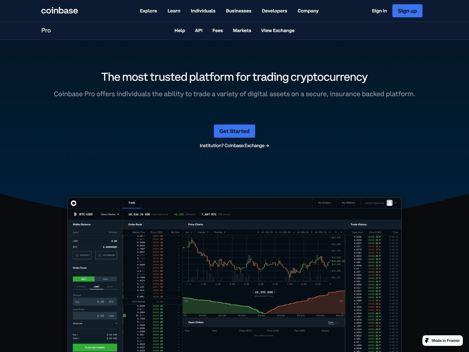 Screenshot of coenbaze.framer.ai