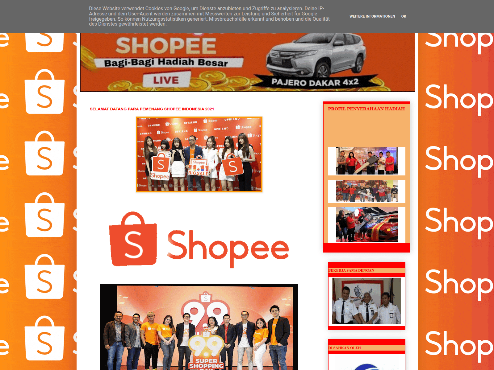 Screenshot of thr-shopee24.blogspot.com