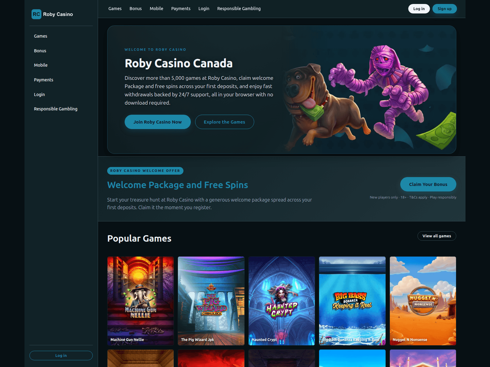 Screenshot of robycanada.com