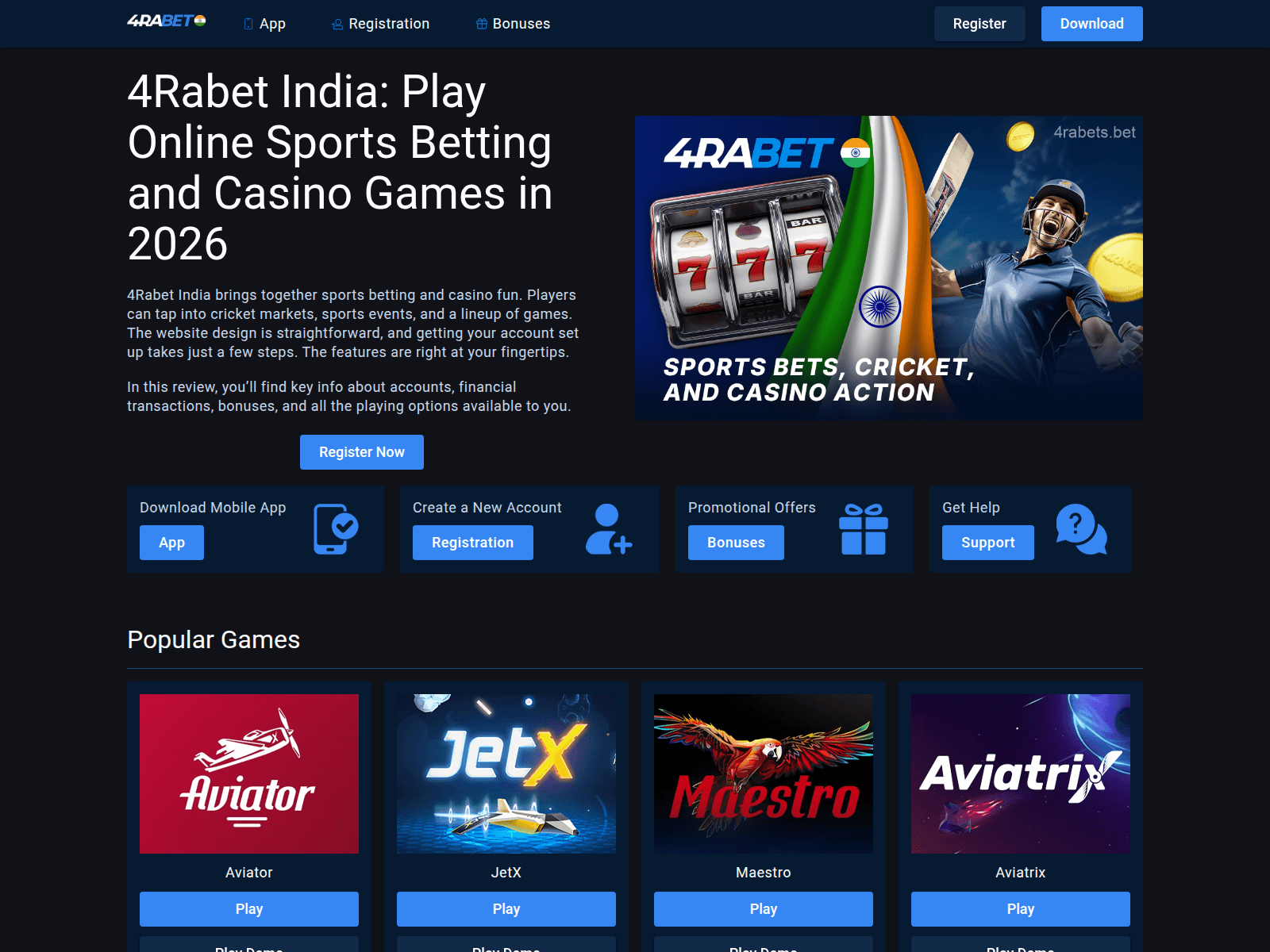 Screenshot of 4rabet-india.plus