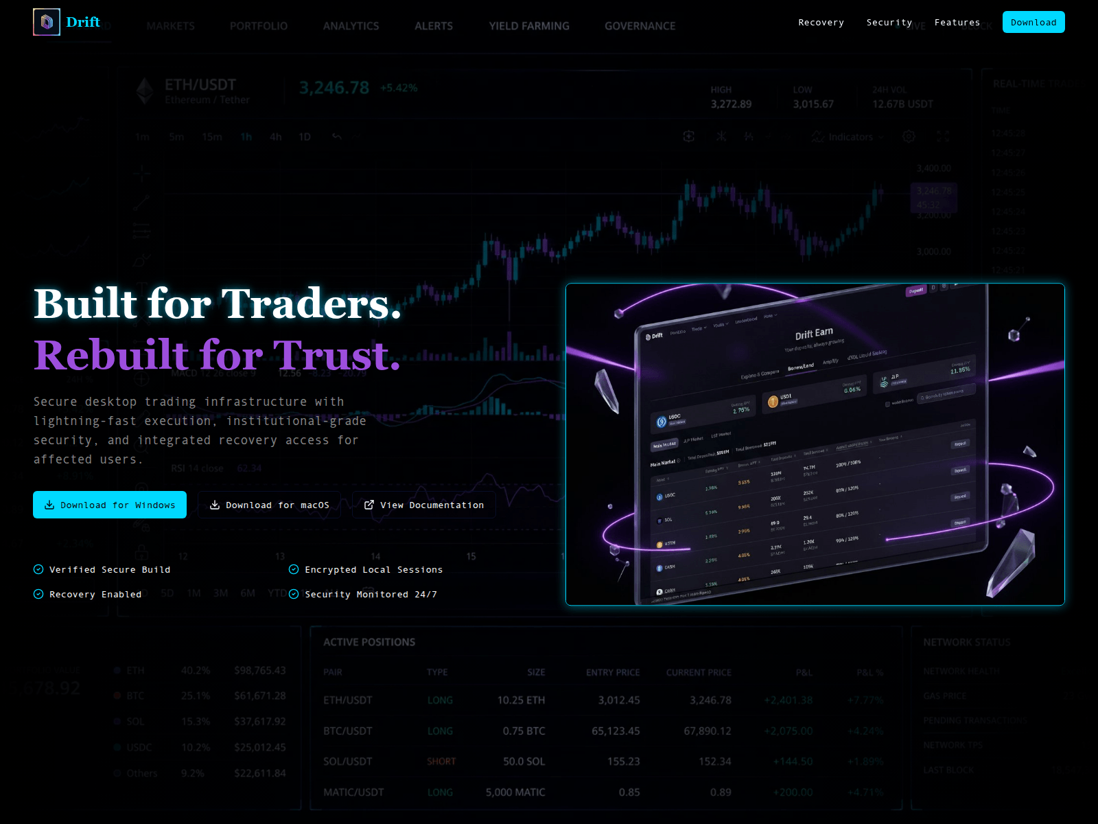 Screenshot of driftprotocoldesktop.live