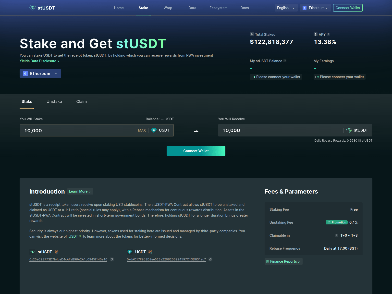 Screenshot of stusdt.pro
