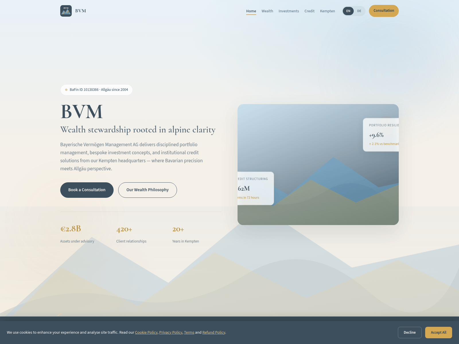 Screenshot of bayerische-vermoegen-am.com