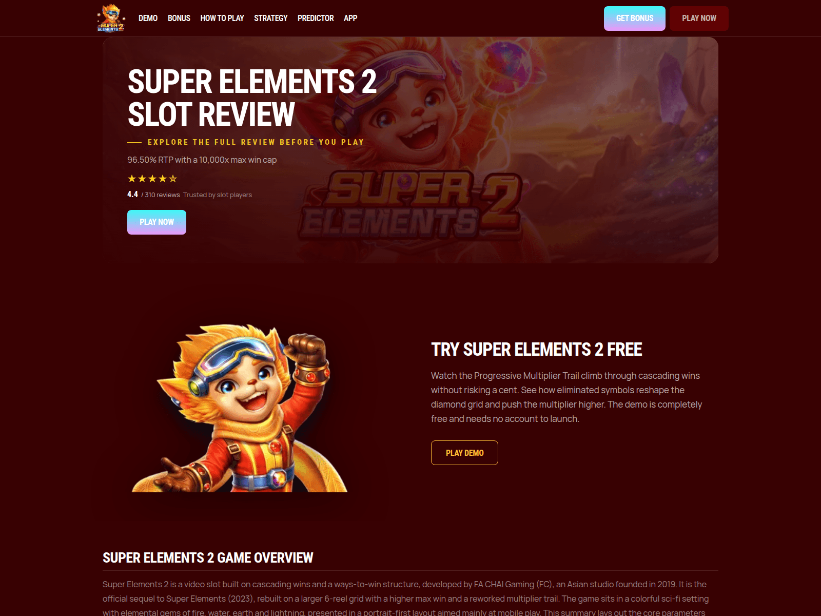 Screenshot of superelements2.com